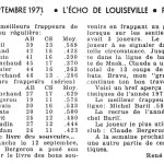 Coupure de l'Écho de Louiseville - 1971